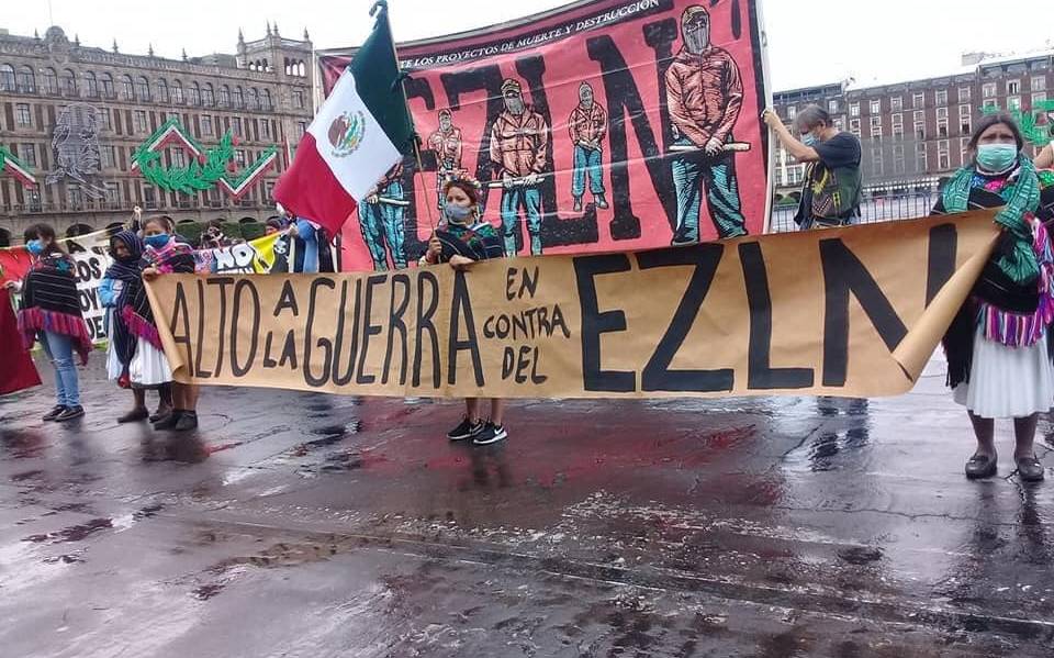 Manifestación de apoyo al EZLN