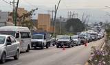 Debido al accidente se generó un pesado tráfico vial / Foto: Hugo Sánchez | El Heraldo de Chiapas